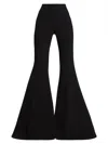 Proenza Schouler Viscose Suiting Wide Leg Pants In Black