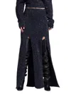 Proenza Schouler Women's Technical Sequin Maxi Skirt In Navy