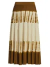 Proenza Schouler Women's Tie-dye Rib-knit Midi-skirt