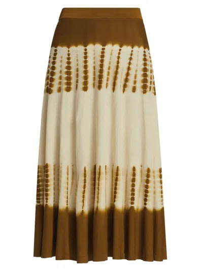 Proenza Schouler Women's Tie-dye Rib-knit Midi-skirt