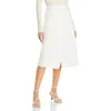 Proenza Schouler Womens Button Pocket Wrap Skirt In White