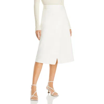 Proenza Schouler Womens Button Pocket Wrap Skirt In White