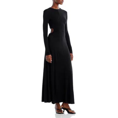 Proenza Schouler Womens Full Length Open Back Maxi Dress In Black