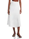 Proenza Schouler Pleated Cotton-blend Poplin Midi Wrap Skirt In White
