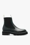 Proenza Schouler Womens Black Lug-sole Leather Chelsea Boots 6 In Multi