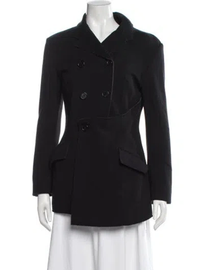 Pre-owned Proenza Schouler Wool Coat In Black