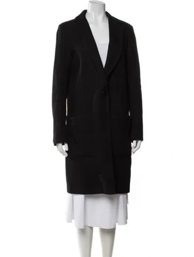 Pre-owned Proenza Schouler Wool Coat In Black
