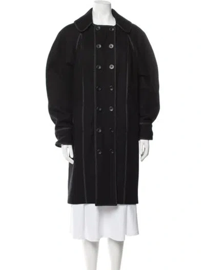 Pre-owned Proenza Schouler Wool Coat In Black