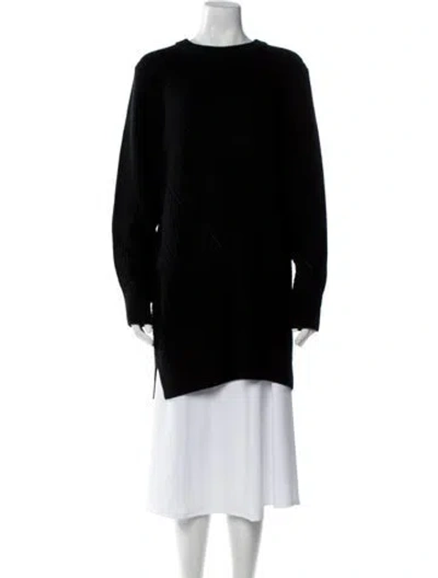Pre-owned Proenza Schouler Wool Crew Neck Sweater In Black