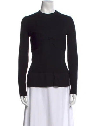 Pre-owned Proenza Schouler Wool Crew Neck Sweater In Black