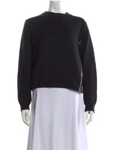 Pre-owned Proenza Schouler Wool Crew Neck Sweater In Black