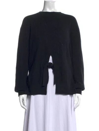 Pre-owned Proenza Schouler Wool Crew Neck Sweater In Black