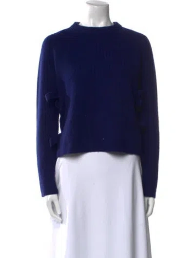 Pre-owned Proenza Schouler Wool Crew Neck Sweater In Blue