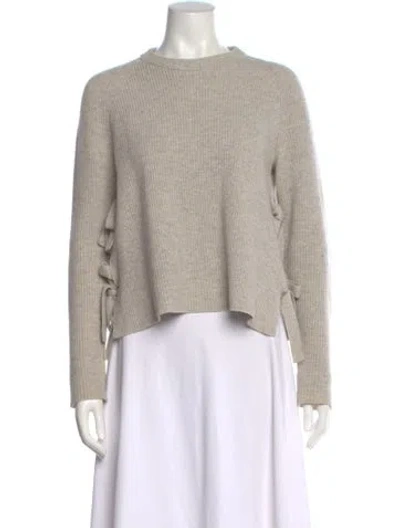 Pre-owned Proenza Schouler Wool Crew Neck Sweater In Gray