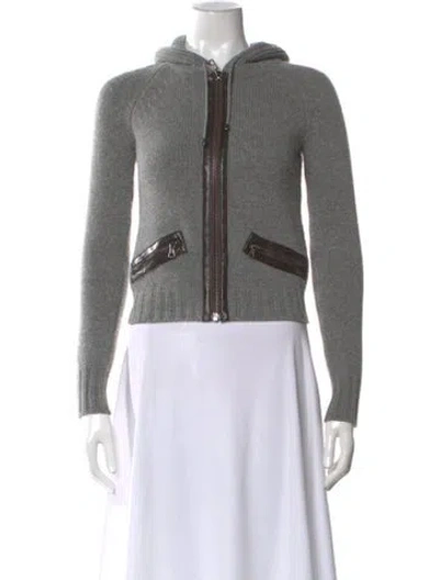 Pre-owned Proenza Schouler Wool Crew Neck Sweater In Gray