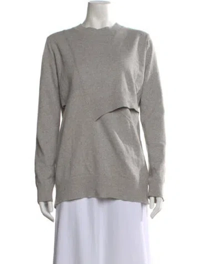 Pre-owned Proenza Schouler Wool Crew Neck Sweater In Gray