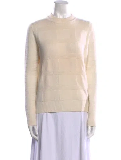 Pre-owned Proenza Schouler Wool Crew Neck Sweater In Neutral