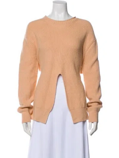 Pre-owned Proenza Schouler Wool Crew Neck Sweater In Orange