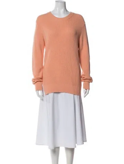 Pre-owned Proenza Schouler Wool Crew Neck Sweater In Orange