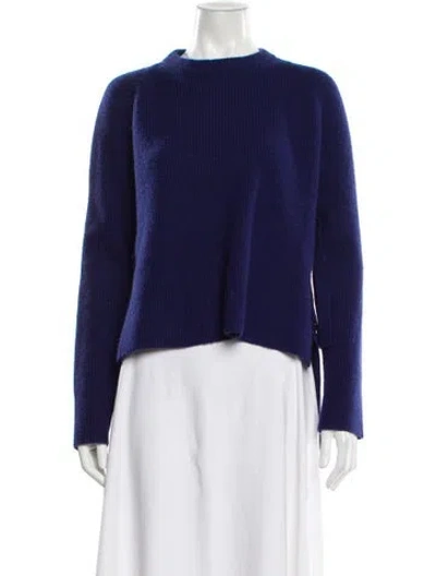 Pre-owned Proenza Schouler Wool Crew Neck Sweater In Purple
