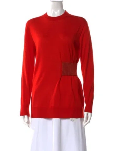 Pre-owned Proenza Schouler Wool Crew Neck Sweater In Red