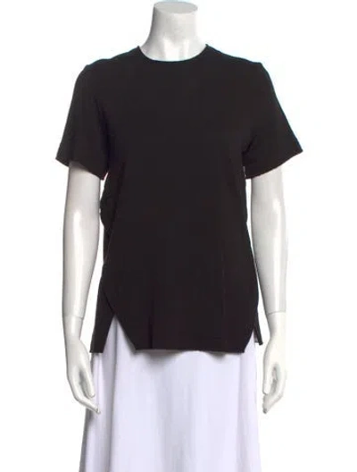 Pre-owned Proenza Schouler Wool Crew Neck T-shirt In Black
