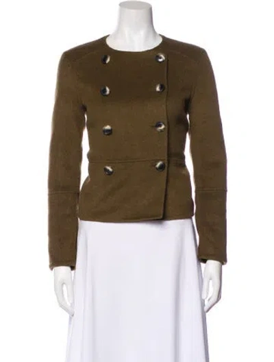 Pre-owned Proenza Schouler Wool Evening Jacket In Green