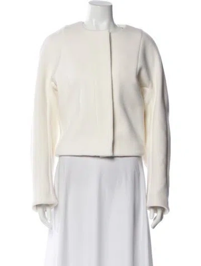 Pre-owned Proenza Schouler Wool Evening Jacket In White