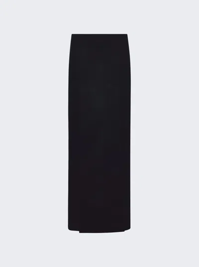 Proenza Schouler Felted Slit Maxi Skirt In Black