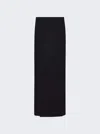 Proenza Schouler Felted Slit Maxi Skirt In Black