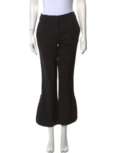 Pre-owned Proenza Schouler Wool Flared Pants In Black