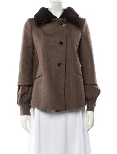 Pre-owned Proenza Schouler Wool Jacket In Brown