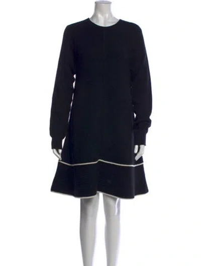Pre-owned Proenza Schouler Wool Knee-length Dress In Black