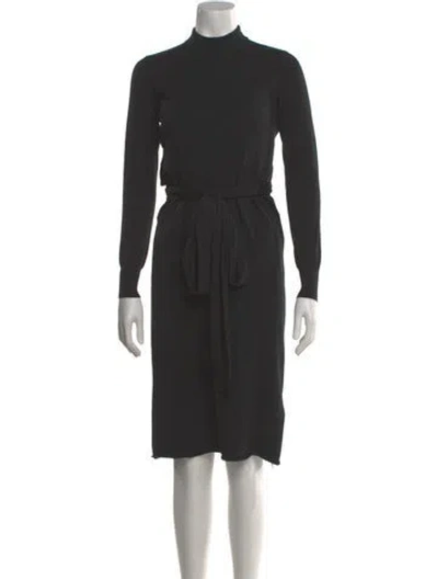 Pre-owned Proenza Schouler Wool Knee-length Dress In Gray