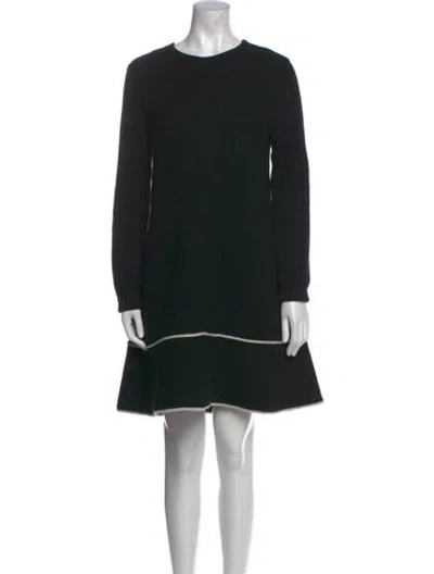 Pre-owned Proenza Schouler Wool Mini Dress In Black