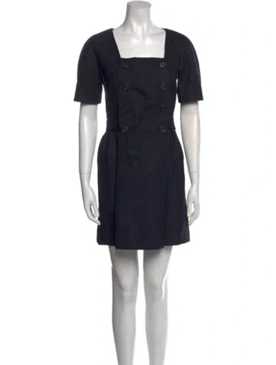 Pre-owned Proenza Schouler Wool Mini Dress In Black
