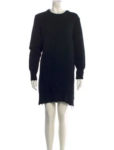 Pre-owned Proenza Schouler Wool Mini Dress In Black
