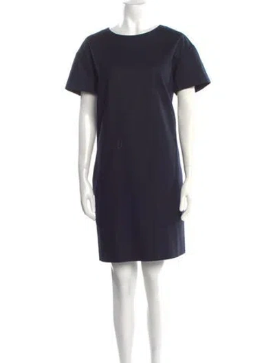 Pre-owned Proenza Schouler Wool Mini Dress In Blue