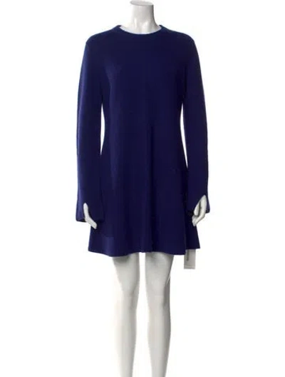 Pre-owned Proenza Schouler Wool Mini Dress In Blue