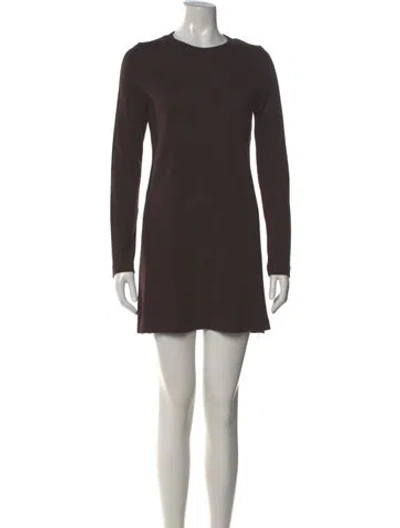 Pre-owned Proenza Schouler Wool Mini Dress In Brown