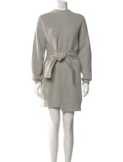 Pre-owned Proenza Schouler Wool Mini Dress In Gray