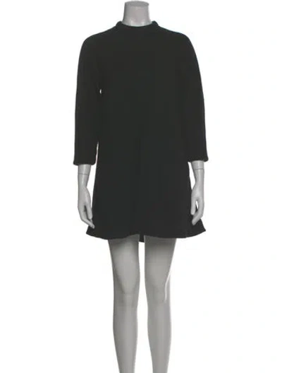 Pre-owned Proenza Schouler Wool Mini Dress In Gray