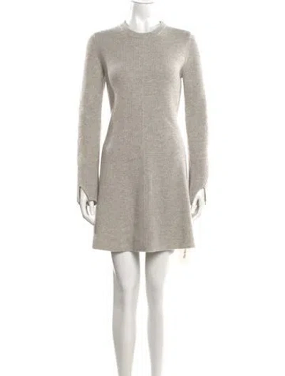 Pre-owned Proenza Schouler Wool Mini Dress In Neutrals
