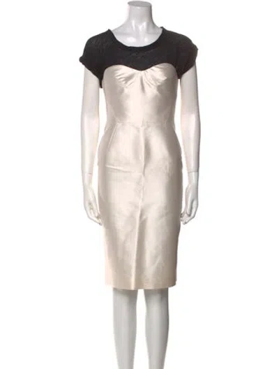 Pre-owned Proenza Schouler Wool Mini Dress W/ Tags In White