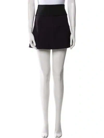 Pre-owned Proenza Schouler Wool Mini Skirt In Black