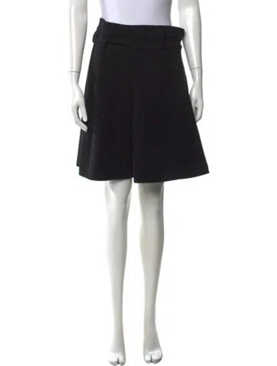 Pre-owned Proenza Schouler Wool Mini Skirt In Black