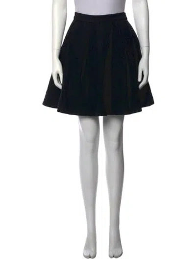 Pre-owned Proenza Schouler Wool Mini Skirt In Black