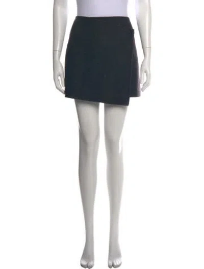 Pre-owned Proenza Schouler Wool Mini Skirt In Blue