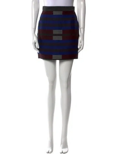 Pre-owned Proenza Schouler Wool Mini Skirt In Multi