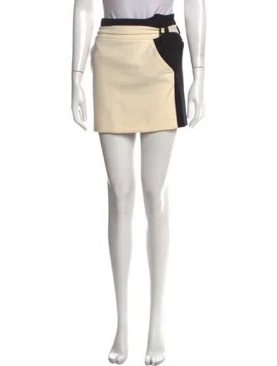 Pre-owned Proenza Schouler Wool Mini Skirt In Neutral